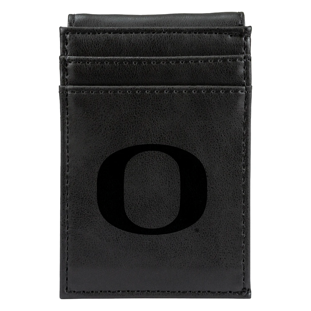 Black Oregon Ducks Front Pocket Wallet