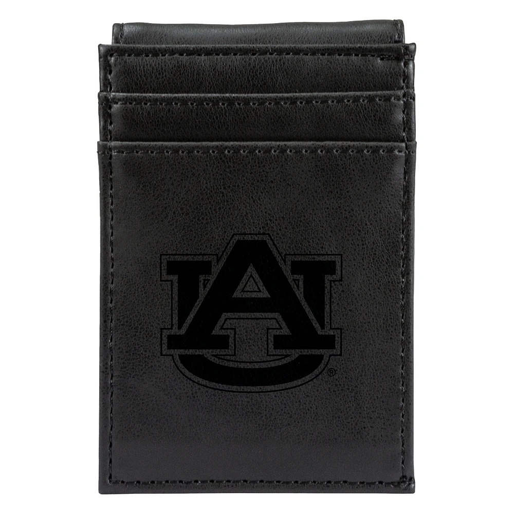 Black Auburn Tigers Front Pocket Wallet
