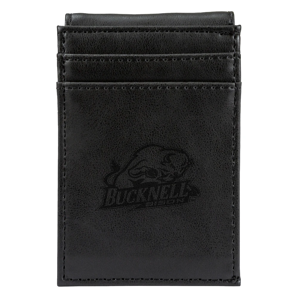 Black Bucknell Bison Front Pocket Wallet