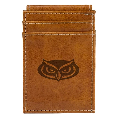 Brown Florida Atlantic Owls Front Pocket Wallet