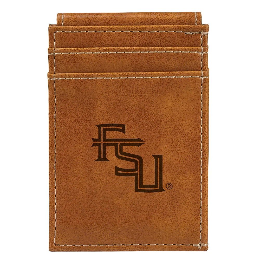 Brown Florida State Seminoles Front Pocket Wallet