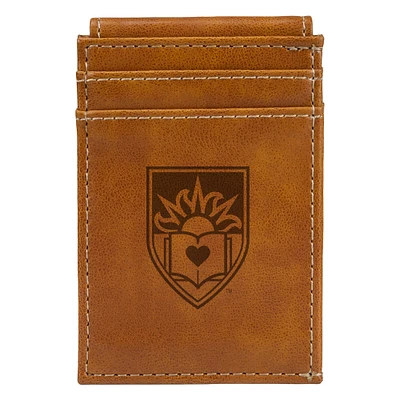 Brown Lehigh Mountain Hawks Front Pocket Wallet