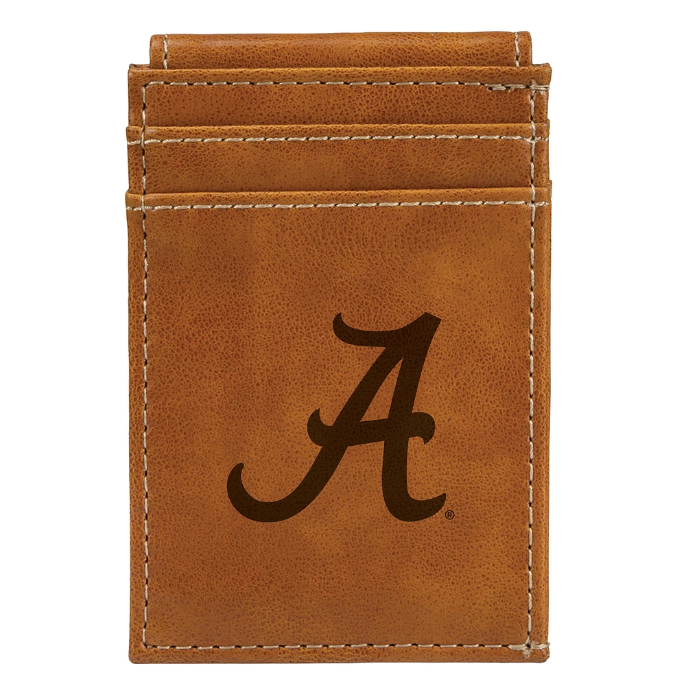 Brown Alabama Crimson Tide Front Pocket Wallet