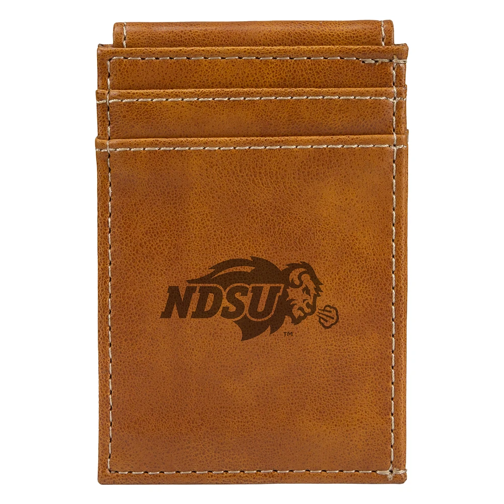 Brown NDSU Bison Front Pocket Wallet