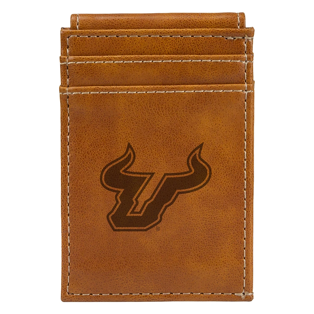 Brown South Florida Bulls Front Pocket Wallet
