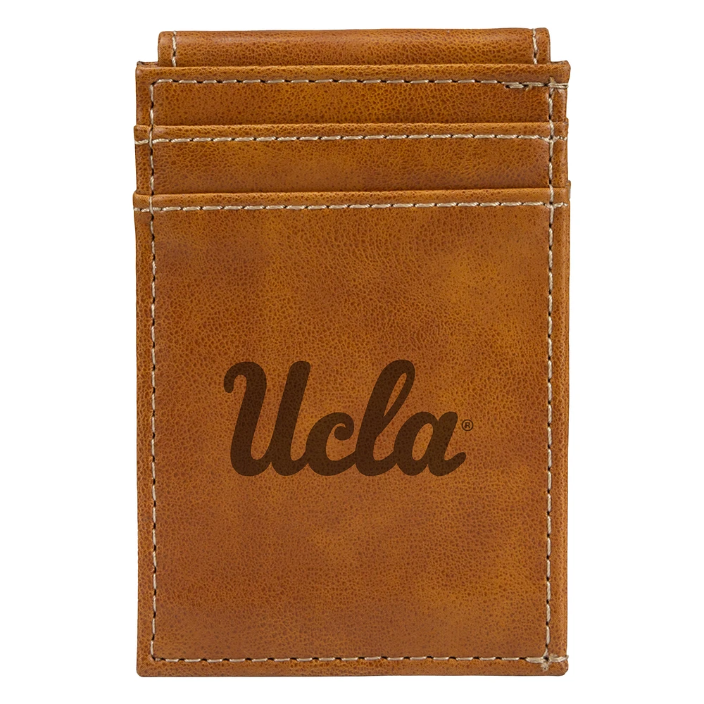 Brown UCLA Bruins Front Pocket Wallet