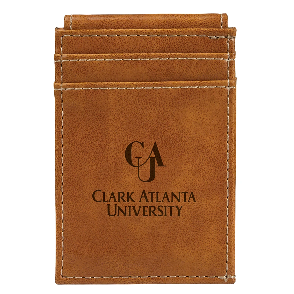 Brown Clark Atlanta University Panthers Front Pocket Wallet