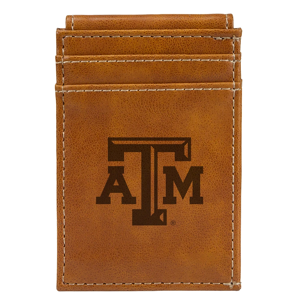 Brown Texas A&M Aggies Front Pocket Wallet