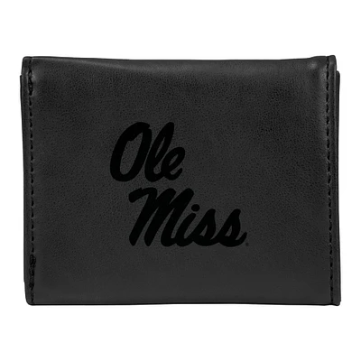 Black Ole Miss Rebels Trifold Wallet