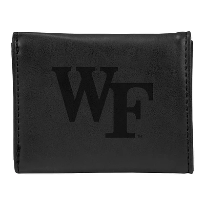 Black Wake Forest Demon Deacons Trifold Wallet