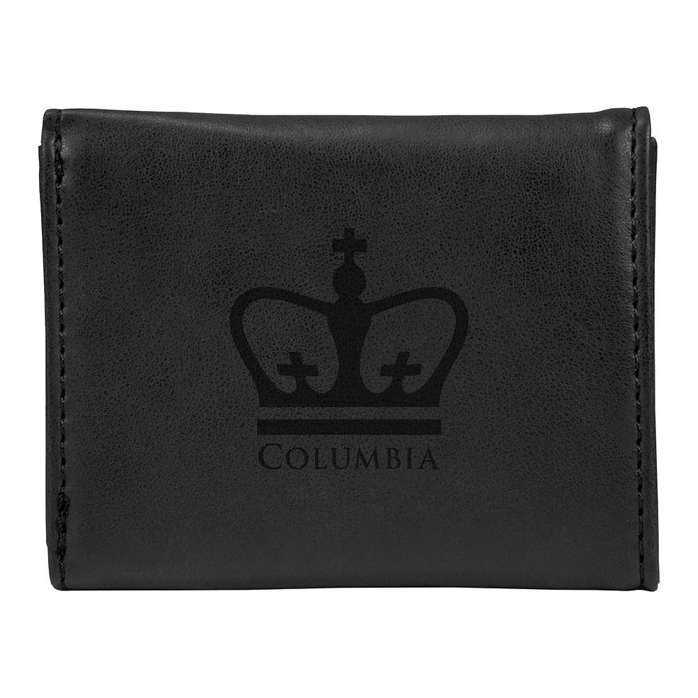 Black Columbia University Trifold Wallet