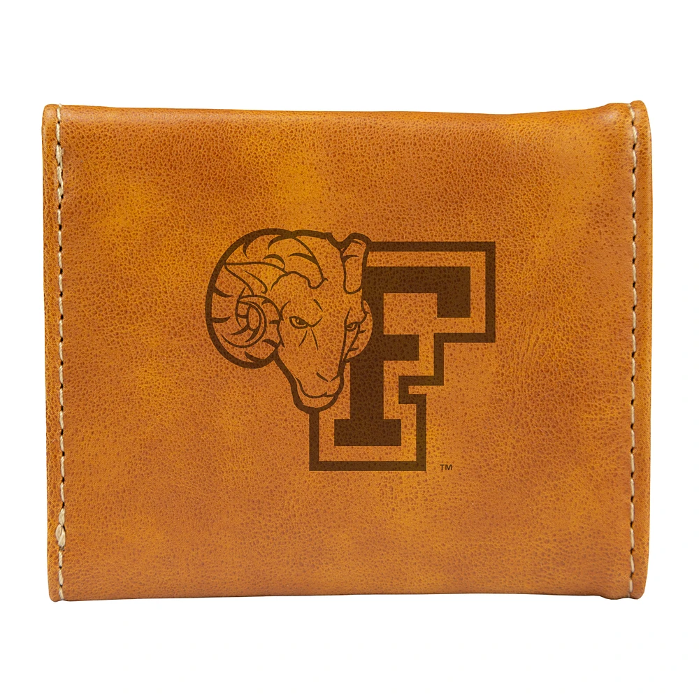 Brown Fordham Rams Trifold Wallet