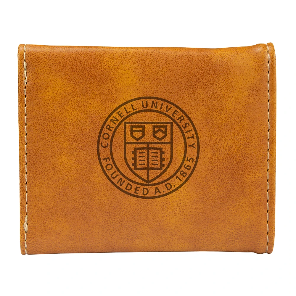 Brown Cornell Big Red Trifold Wallet