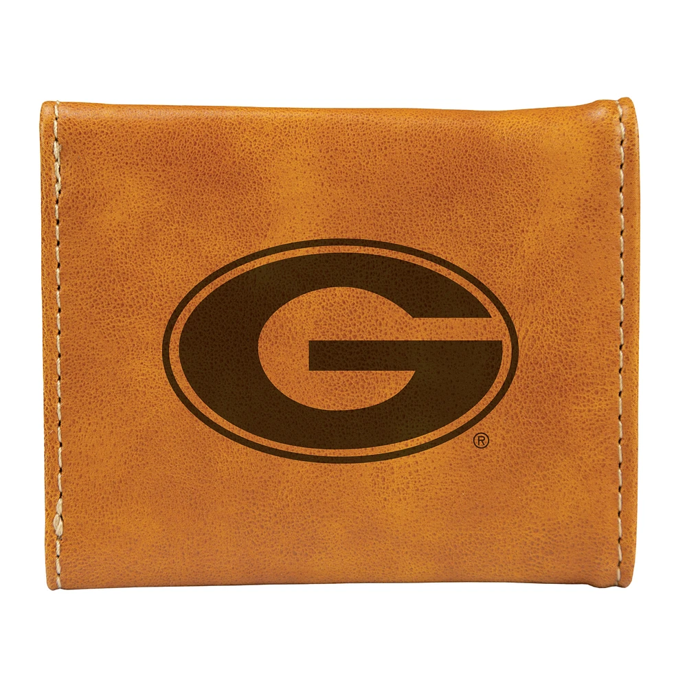 Brown Georgia Bulldogs Trifold Wallet
