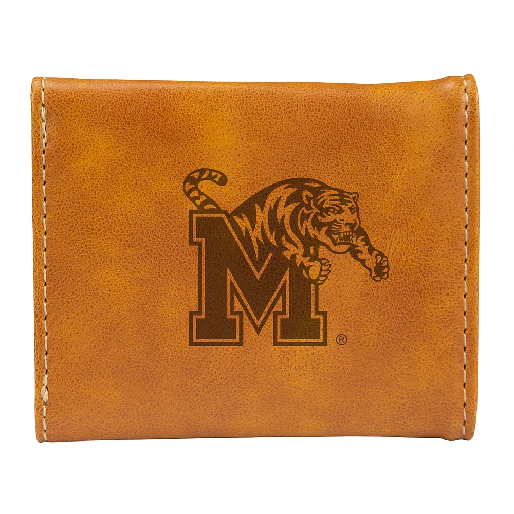 Brown Memphis Tigers Trifold Wallet