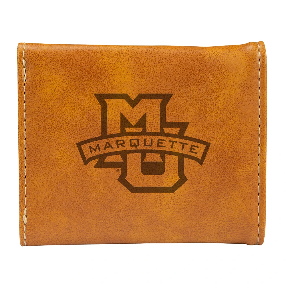Brown Marquette Golden Eagles Trifold Wallet