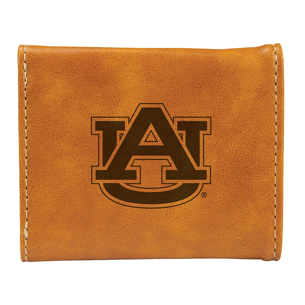 Brown Auburn Tigers Trifold Wallet