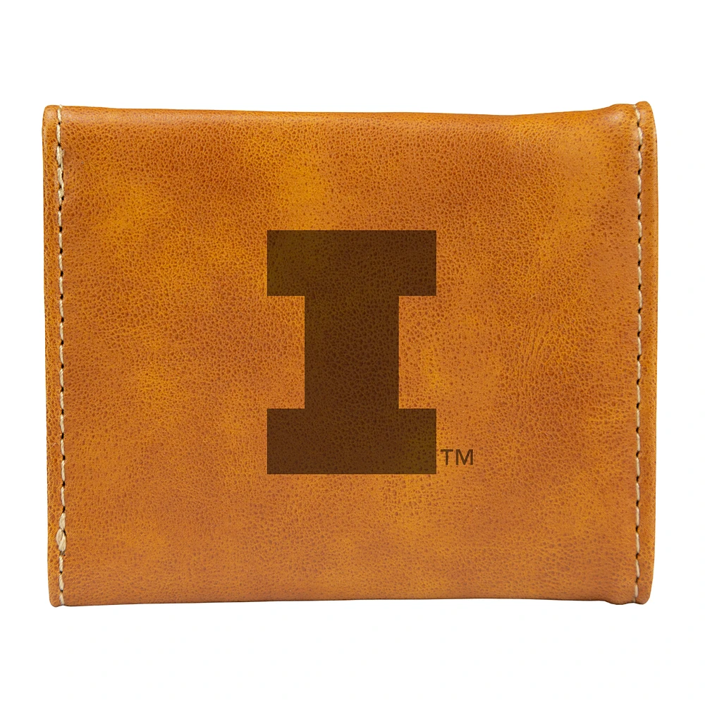 Brown Illinois Fighting Illini Trifold Wallet