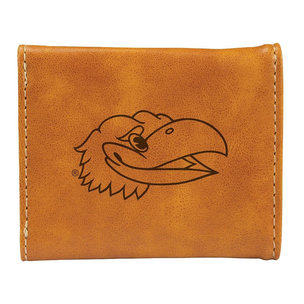 Brown Kansas Jayhawks Trifold Wallet