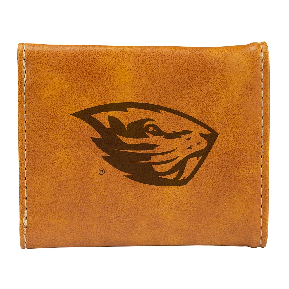 Brown Oregon State Beavers Trifold Wallet