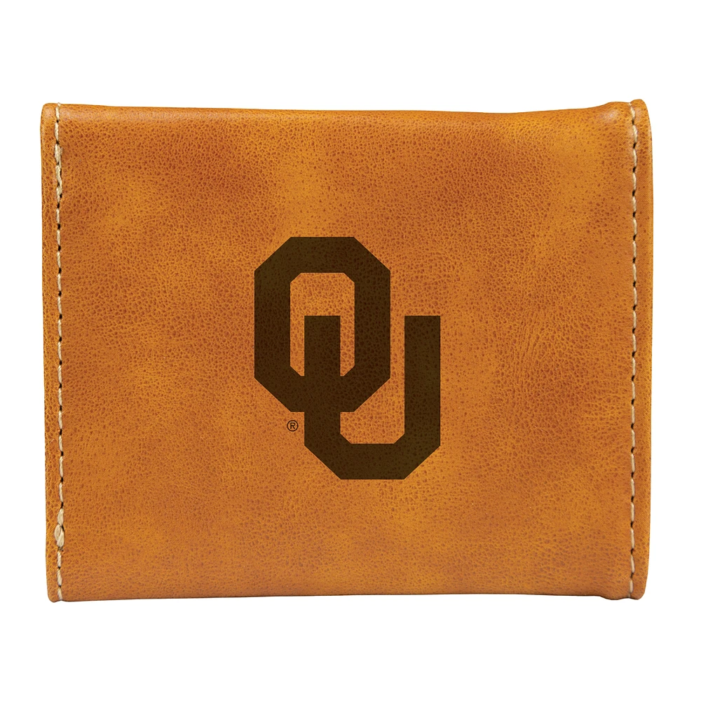 Brown Oklahoma Sooners Trifold Wallet
