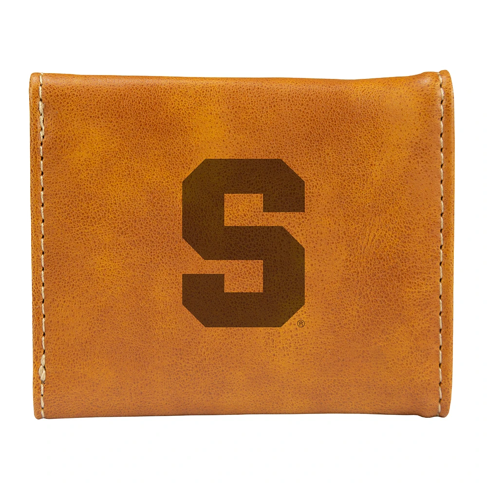 Brown Syracuse Orange Trifold Wallet