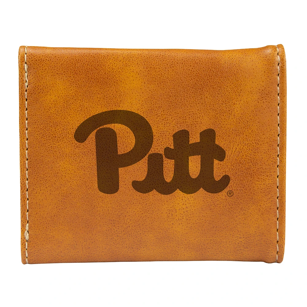 Brown Pitt Panthers Trifold Wallet