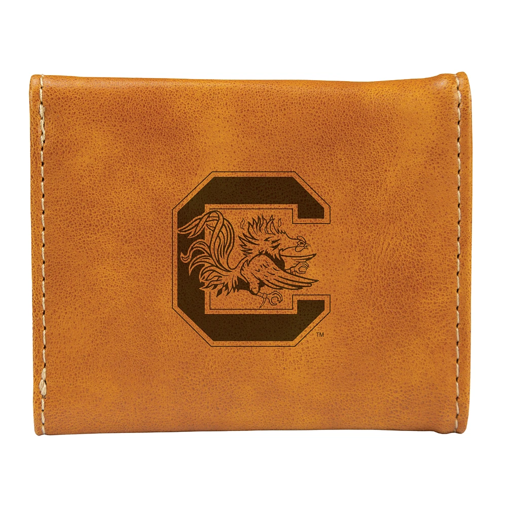 Brown South Carolina Gamecocks Trifold Wallet