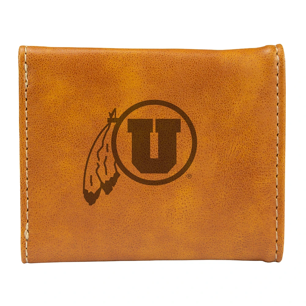 Brown Utah Utes Trifold Wallet