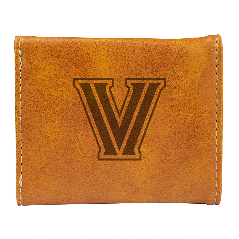 Brown Villanova Wildcats Trifold Wallet