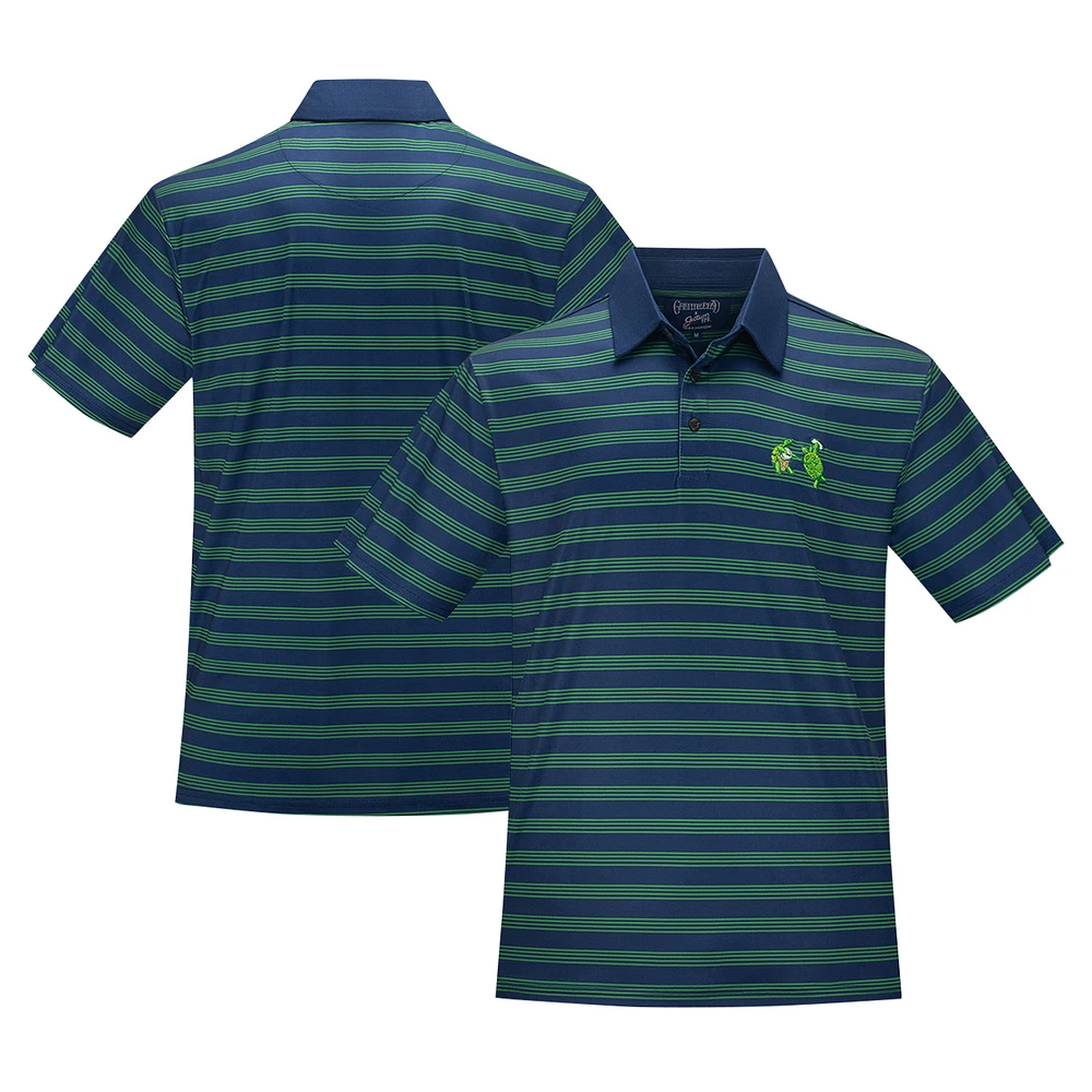 Men's Section 119 Green The Grateful Dead Turtles All-Over Stripes Polo