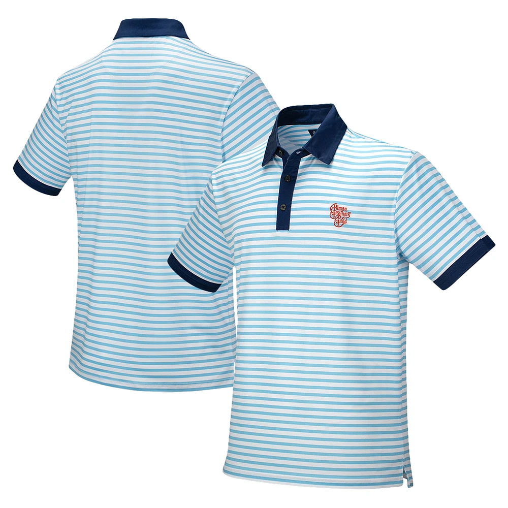 Men's Blue The Allman Brothers Band Striped Polo