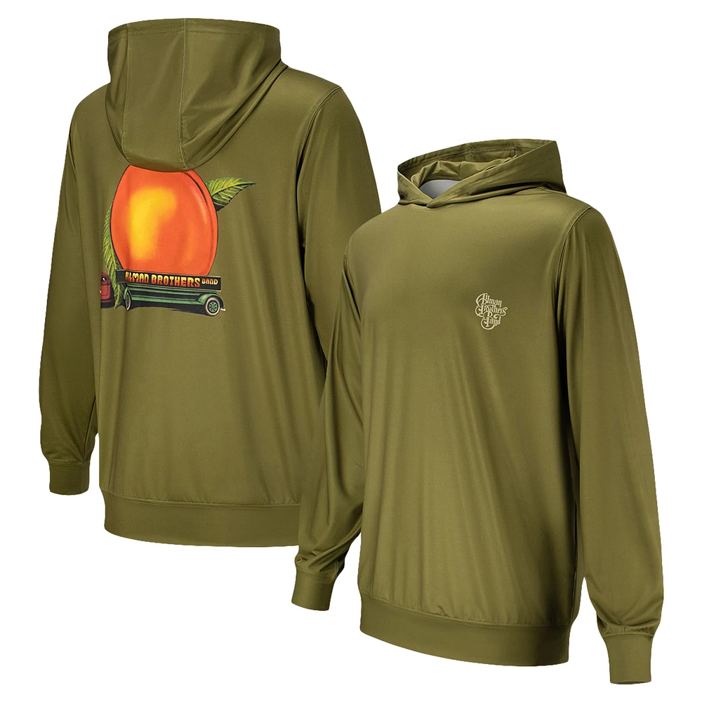 Unisex Olive The Allman Brothers Band Peach Truck Pullover Hoodie