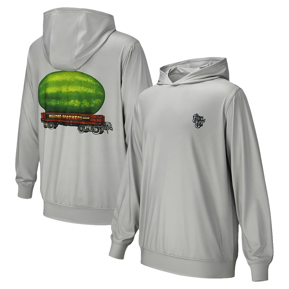 Unisex Gray The Allman Brothers Band Watermelon Pullover Hoodie