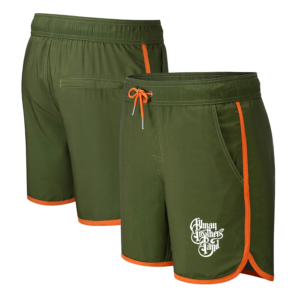 Men's Section 119 Green The Allman Brothers Band Swim Trunks