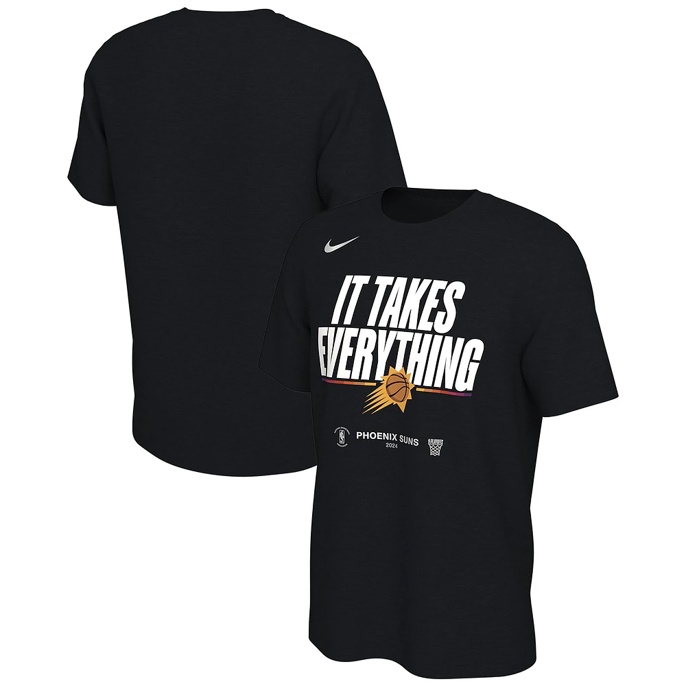 Unisex Nike Black Phoenix Suns 2024 NBA Playoffs Mantra T-Shirt