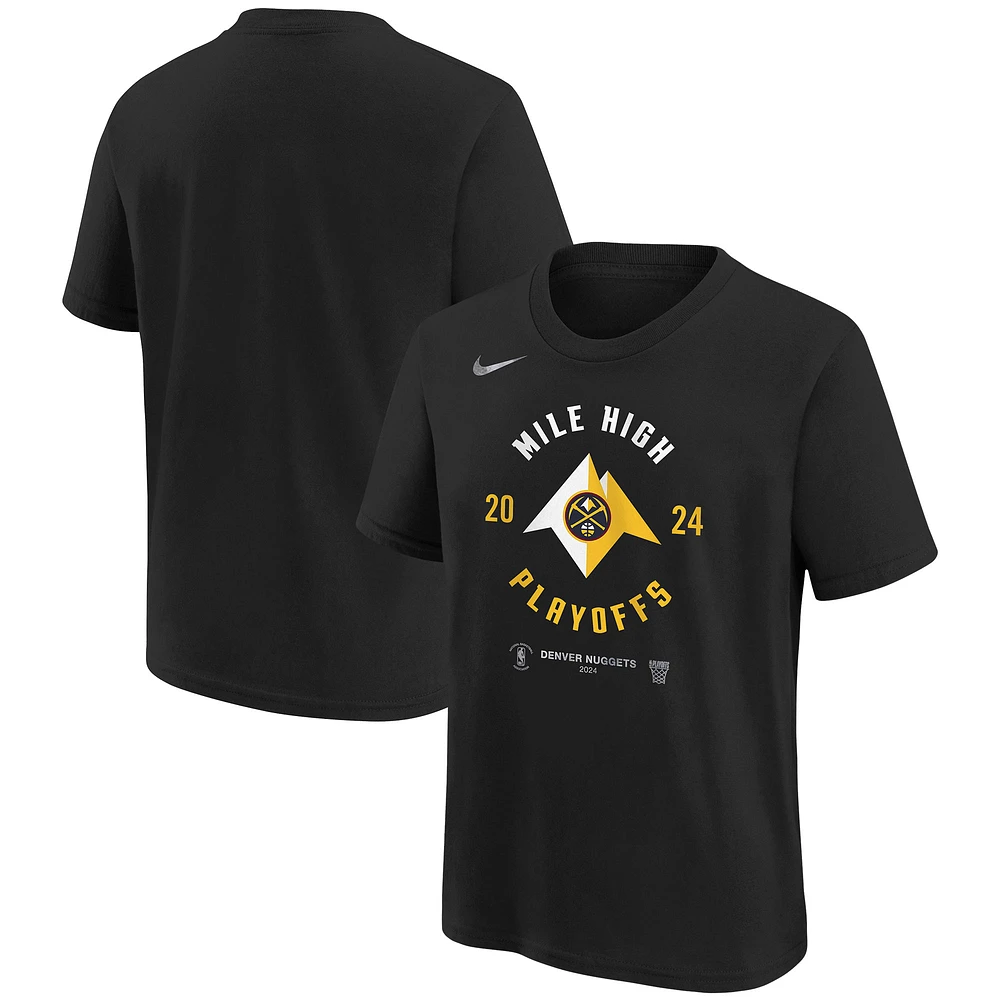 Unisex Nike Black Denver Nuggets 2024 NBA Playoffs Mantra T-Shirt