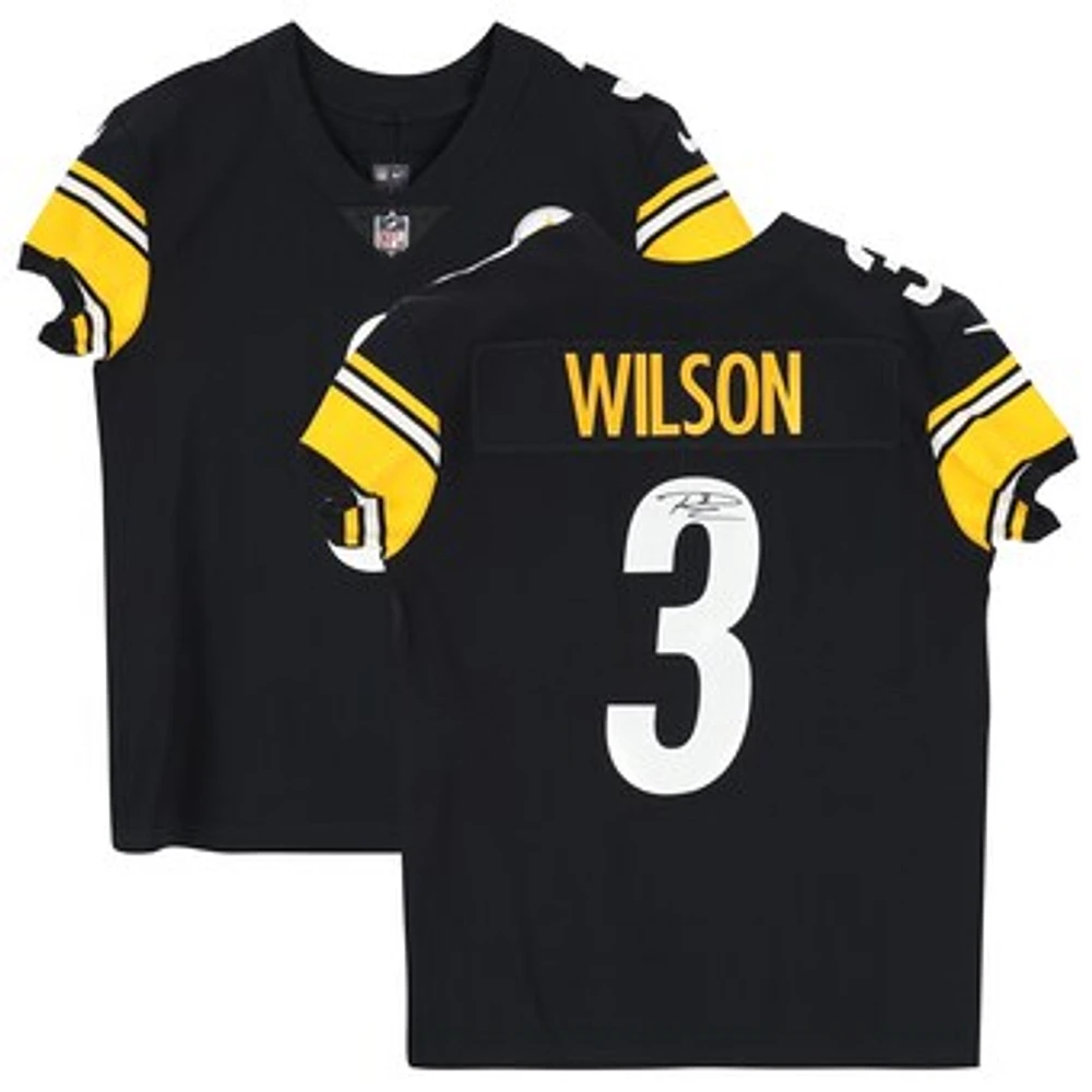 Russell Wilson Pittsburgh Steelers Autographed Black Nike Elite Jersey