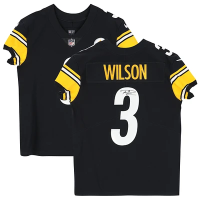 Russell Wilson Pittsburgh Steelers Autographed Black Nike Elite Jersey