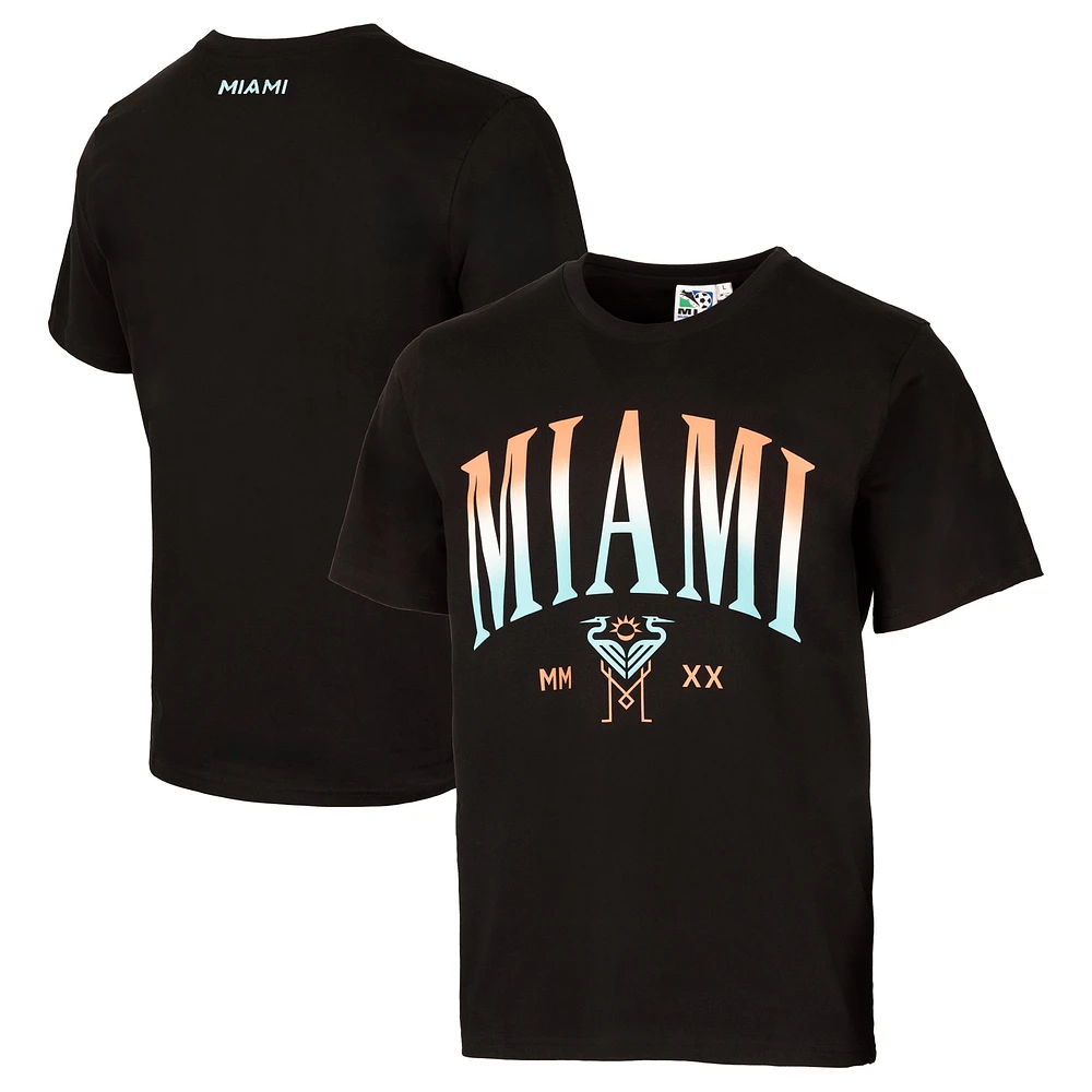 Men's Black Inter Miami CF Gradient Heavy Relaxed T-Shirt