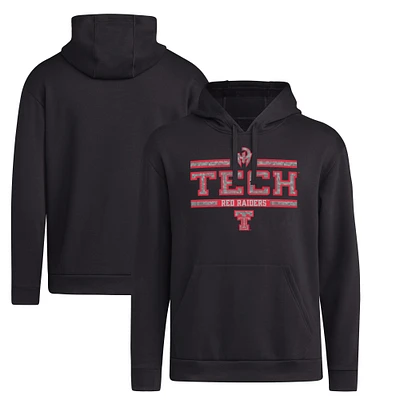 Men's Mahomes Black Texas Tech Red Raiders Strategy Game Fleece Pullover Hoodie