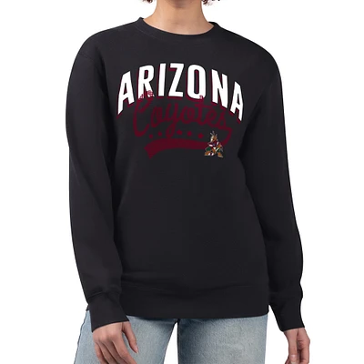 Women's G-III 4Her by Carl Banks Arizona Coyotes Filigree Team Graphic Fleece Pullover Sweatshirt