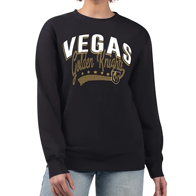 Women's G-III 4Her by Carl Banks Vegas Golden Knights Filigree Team Graphic Fleece Pullover Sweatshirt