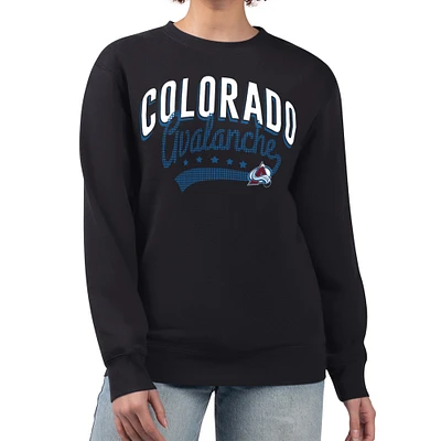 Women's G-III 4Her by Carl Banks Colorado Avalanche Filigree Team Graphic Fleece Pullover Sweatshirt