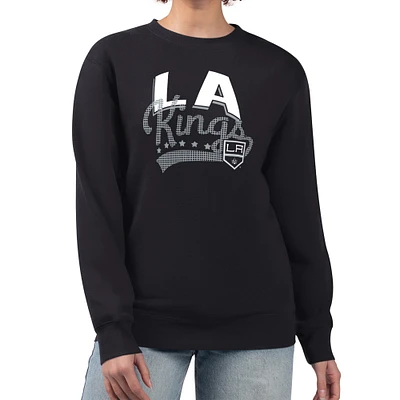 Women's G-III 4Her by Carl Banks Los Angeles Kings Filigree Team Graphic Fleece Pullover Sweatshirt