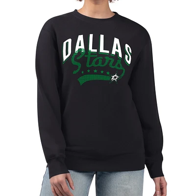 Women's G-III 4Her by Carl Banks Dallas Stars Filigree Team Graphic Fleece Pullover Sweatshirt