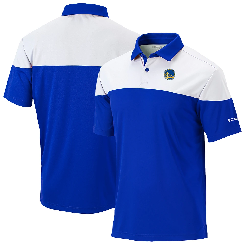 Men's Columbia Blue Golden State Warriors Omni-Wick Best Ball Polo