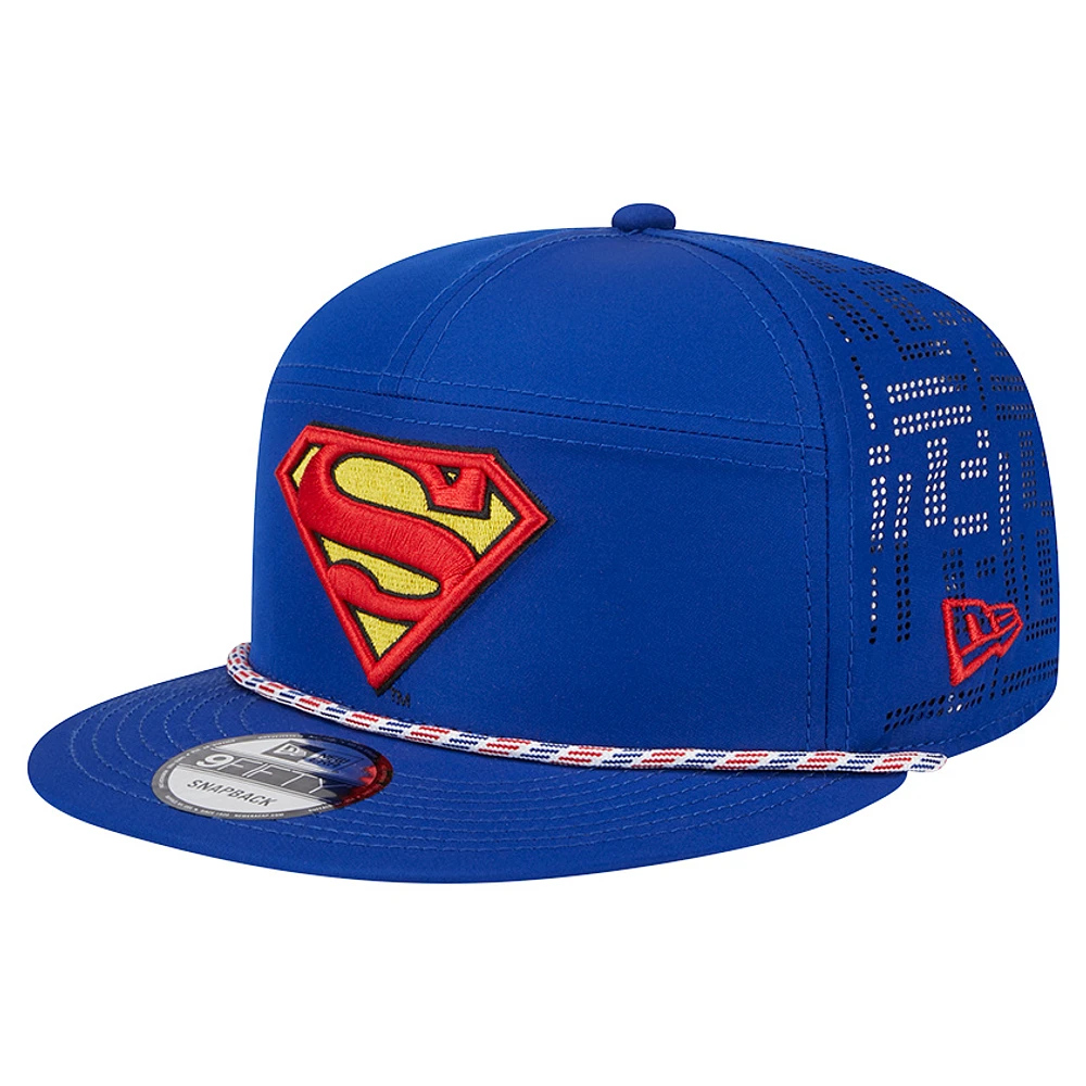 Men's New Era Blue Superman 9FIFTY Adjustable Hat