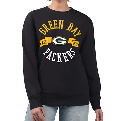Women's G-III 4Her by Carl Banks Green Bay Packers Large Team Graphic Fleece Pullover Sweatshirt