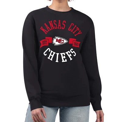 Women's G-III 4Her by Carl Banks Kansas City Chiefs Large Team Graphic Fleece Pullover Sweatshirt